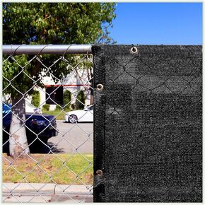 ColourTree 6' x 4' Black Shade Cloth Tarp with Grommets - 90% Sunblock, Durable Net Mesh Fabric for Dog Kennel, Plant Cover, Patio, Chicken Coop & Pet Playpen Roof (We Make Custom Size)