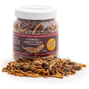 DBDPet Fluker's Bearded Dragon Medley Treat Food 1.8oz - Includes Attached Pro-Tip Guide