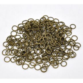 1000 Pieces - 6mm Jump Rings - Antique Bronze - 21 Gauge (0.7mm Thickness)
