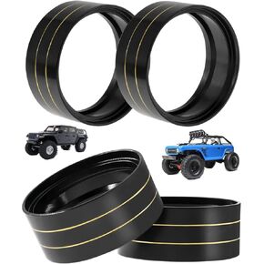 1.9in Beadlock Wheels Internal Ring Clamp Ring for 1/10 Axial SCX10 I II III TRX4 TRX6 Redcat GEN7 GEN8 RC Crawler,RC Black Brass Clamp Ring Hops Up