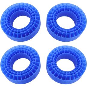 Crawler Tire Foam, 108x42mm 4pcs Silicone Rubber Insert Foam, 1.9 Inner Filler, Compatible with 1/10 RC Crawler, Universal for 1.9 Tires Rock Crawler Car Axial (Blue)