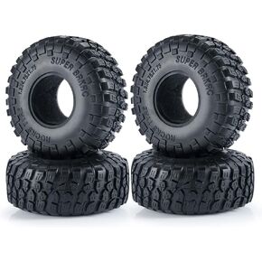 4Pcs 1.9 Inch RC Crawler Tires Terrain Rubber Tyre Set 120mm for SCX10 90046 Upgrade Parts