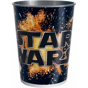 Multicolor Plastic Star Wars Classic Stadium Cup (16oz) 1 Count - Iconic & Eco-Friendly Material, Perfect for Every Galactic Gathering