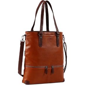 Lassviin Laptop Tote Bag, Leather Work Tote for Computer Bag Waterproof Lightweight Shoulder Bag Purse Handbag Crossbody Bag
