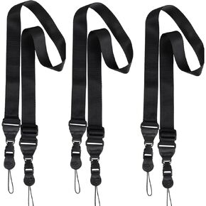 3 PACK Adjustable Shoulder Strap, Durable Nylon Neck Portable Lanyard, Suitable for iPad, iPhone, Camera, Binocular, Crossbody Laptop, Luggage Bag 24 * 12 * 2.2 cm