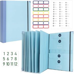 Folio Document Organizer, If I Die Binder Organizer, Life Emergency Binder, Expanding File Folder for Saving Certificates, Letter, Passport Holder, Personal Family Important Document Storage