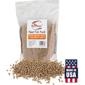 Natural Waterscapes Koi Life Pond Fish Food | Wheat Germ Fish Food | Cold Water Diet for Koi & Goldfish | Fall Winter Food