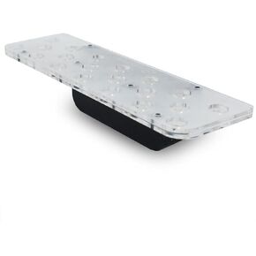 Medium Frost White 3/4 Glass Magnetic Frag Rack w/Frag Lock | Acrylic 20 Hole Plugs Reef Coral Holder Aquarium Saltwater Marine Fish Tank