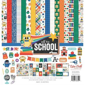 Echo Park Collection Kit 12"X12"-Off to School