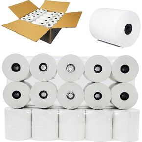 55 GSM Core - 3-1/8" x273' (100 Rolls) Bpa Free Point-Of-Sale Thermal Receipt Printer Paper BuyRegisterRolls