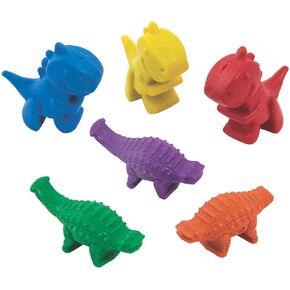 Fun Express Shaped Dinosaur Crayons - 24 Pieces - Educational And Learning Activities For Kids