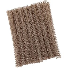 100pcs 9/16 بوصة سلك الربط مزدوج الحلقة ، سعة 120 ورقة 3: 1 الملعب 34 حلقات مزدوجة أنظمة ربط الأسلاك الحجم (البرونز)