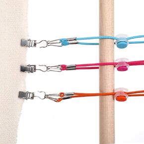 12 Set Cross Stitch Side Clips, Cross-Stitch Fabric Holders for Needlework, Adjustable Fabric Fastening Clip, Cross-Stitch Fabric Clips High Elasticity Fabric Tension Embroidery clamp Accessory