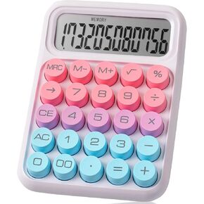 Mr. Pen- Mechanical Switch Calculator, 12 Digits, Large LCD Display, Colorful Calculator Big Buttons, Mechanical Calculator, Calculators Desktop Calculator, Cute Calculator, Aesthetic Calculator