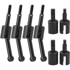 Steel RC Drive Shaft Dogbone Diff Joint Wheel Stub Axle Compatible with Tamiya TT01 TT02 RC Car