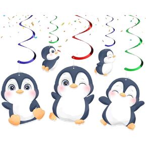 Penguin Streamers - Playful Penguin Party Decorations for a Chilly and Fun Celebration