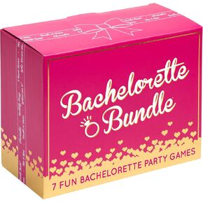Gutter Games Bachelorette Bundle Game - Fun Bachelorette Party Games for Parties - Includes Clean and Twisted Games - Portable Bachelorette Party Game Bundle for Bride-to-Be