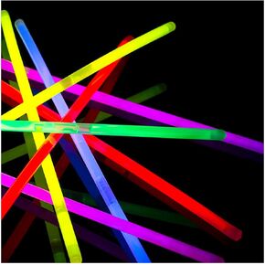 Mystical Fire 8" Glow Stick Bracelets (Pack of 100 Assorted) Glow in the Dark Sticks, Light Up Party Favors. Neon Bracelets And Necklaces With Connectors Great For Party Decorations