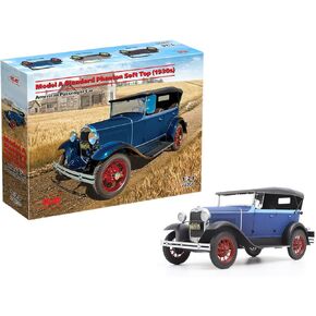 ICM 24050 - Model A Standard Phaeton Soft Top (1930s), American Passenger Car (100% New molds) - Scale 1:24