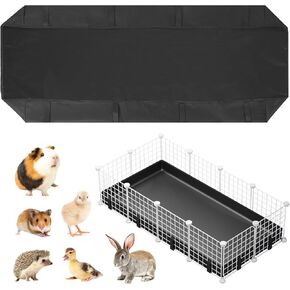 Waterproof Guinea Pig Cage Liner 24" X 48", Leakproof Guinea Pig Liner Tarp Bottom Base, Reusable Guinea Pig Liners for Cage Washable Rabbit Cage Liner for Ferrets, Hamster, Hedgehog, Chinchilla