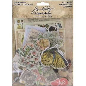 Tim Holtz Idea-ology EPHEMERA PACK IDEA-O FIELDNOTES, Field Notes