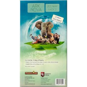 Capstone Games Ark Nova: Zoo Map Pack 2 - Game Accessory Expansion Set, Expand Your Collection, All New Mechanics and Layouts to Explore - Ages 15+