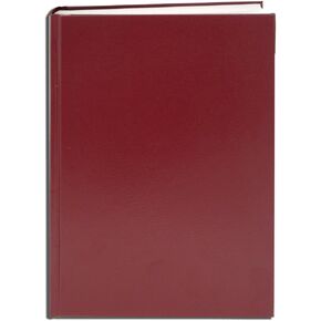 BookFactory Classic Burgundy Journal Notebook - 168 Pages 6" x 8" Burgundy (Imitation Leather) Section Sewn Hardbound (JOU-168-68RS-A-LMT00)