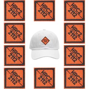 FR Iron-On Patches, Replacement Garment Embroidered Patches for Dresses, Jeans, Backpacks, Hats, etc.-Red