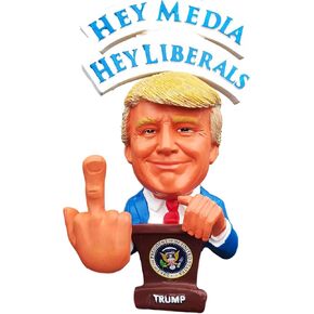 Donald Trump Doll - This Bobblehead Trump Has A Bobbling Middle Finger Instead of Head | Hey Liberals Hey Media Sleepy Joe | Trump 2024 Election #MAGA