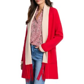 NIC+ZOE Women's Cool Nights Reversible Fringe Jacket