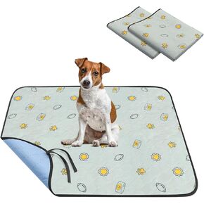 Washable Pee Pads for Dogs, Reusable Puppy Pads, Absorbent Puppy Pads, Slip Resistant Waterproof Pet Training Pads for Couch, Crate, Potty Training (1, 49"*65")