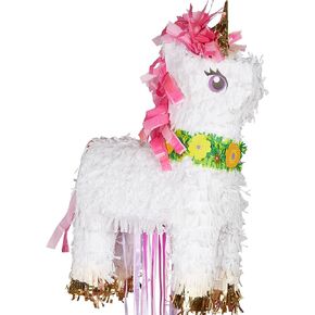 amscan (BOX20) (Dino2) Pinata Pull Magic Unicorn Deluxe