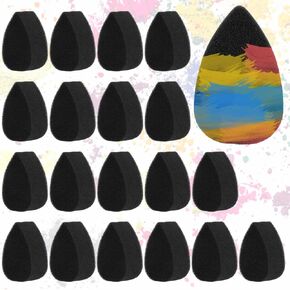 Molain 20 Pcs Face Paint Sponge High Density Face Painting Supplies Petal Face Painting Sponge Droplets Makeup Paint Sponge for Adults Art Work and Body Painting Halloween Christmas(Petals)