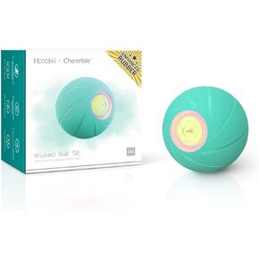 Smart Interactive Dog Toys,[Enhanced Rubber] Wicked Ball SE with 3 Interactive Modes,Active Rolling Dog Toy Ball with LED Lights,Self Moving Bouncing Rotating Ball (Small Dog)