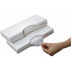 PICK ME! - Zipper Bag and Plastic Bag Dispenser Pack of 5, Simple and Easy (White)