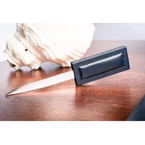 Dacasso A5027 Letter Opener, 8 x 1.37 x 0.25, Navy Blue