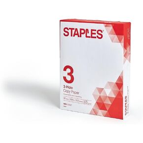 Staples 122531 8.5-Inch X 11-Inch Copy Paper 20 Lbs. 92 Brightness 500/Ream (221192)
