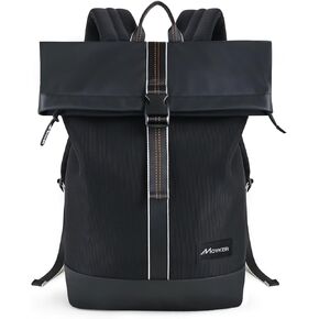 Travel Essentials Backpack with Trolley Sleeve and Laptop Compartment College Supplies Waterproof Daypack Bag for Men