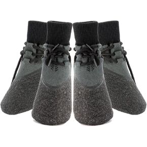 Avaner Dog Shoes Outdoor Anti-Slip Dog Booties Paw Protector Waterproof Dog Socks with Adjustable Straps for Medium Dog