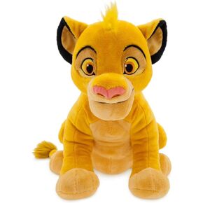 Disney Store Official Simba Medium Soft Toy for Kids, Cuddly Character with Fuzzy Texture and Embroidered Details, Furry Mane and Tail Tuft, Disney Plushy Suitable for All Ages.