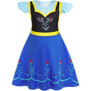 Benylion Princess Coronation Costume for Girls Princess Dresses Toddler Birthday Party Cosplay Outfit