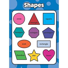 Palace Curriculum Shapes - Educational Poster Chart - LAMINATED (18 x 24)