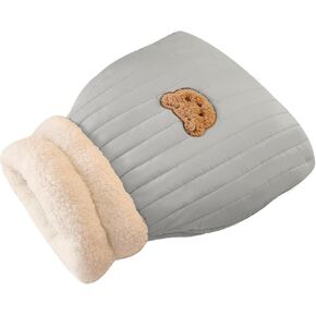 Cat Sleeping Bag, 2025 New Cat Winter Sleeping Bag Bed Soft Plush Cat Cave, 360° Warm Semienclosed Self-Warming Cat Bed Cave for Indoor Cats (Khaki, Medium)