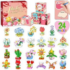Party Favors for Kids, 24 Packs Building Blocks Sets for Goodie Bag Fillers Prizes for Kids Classroom, Birthday Party Favors for Kids 4-8 3-5 8-12