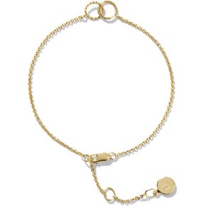 Ana Luisa 10K Solid Gold Pearl Station Bracelet - Hypoallergenic, Water-Resistant, Recycled Solid Gold with Freshwater Pearls - Elegant Gold Bracelet for Everyday Wear - Women Gift Ideas - Gold, 6"