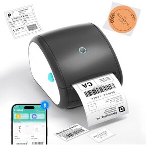 Thermal Shipping Label Printer Bluetooth - Thermal Label Printer 4x6 for Shipping Packages & Small Business, Shipping Thermal Printer 4 x 6 for Ebay, Shopify, Amazon, Etsy, USPS