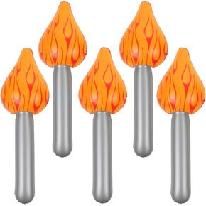 5 أجهزة كمبيوتر قابلة للنفخ مشاعل المرح الرياضة البالون الشعلة الدعامة للألعاب المنافسة الرياضية ديكورات الحفلات الهالوين في العصور الوسطى أداء كوزبلاي الأداء اللهب الدعائم المزيفة بالون الحريق البالون in Kuwait