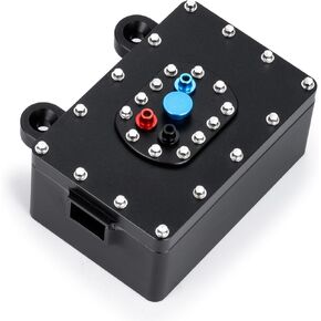 صندوق استقبال RC 1:10 مربع مستقبل خلايا الوقود لـ SCX10 ترقيات 1/10 RC Crawler Car ، التيتانيوم