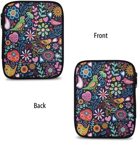 Tiasarato Cartoon Birds Crochet Hook Case Floral Flowers Knitting Organizer Storage Bag Crochet Hooks Kit Crochet Hooks Bag Accessories in Kuwait