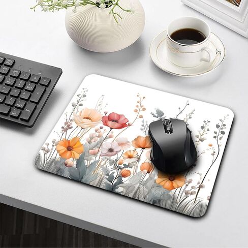 Cute Mousepad Computer Hot Pink Kawaii Cool Mousepad Aesthetic Checkered Girly Women Design Kids Girls Teen Pretty Modern Decorative Art Small Office MouseMat for Laptop in Kuwait